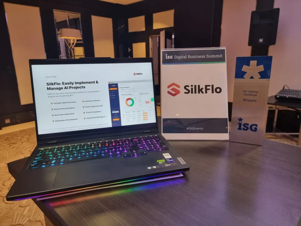 SilkFlo is an innovation platform for the age of AI. It empowers companies to discover, govern, and measure their AI and automation pipelines. From ideation to build and benefit realization, we help companies adopt these technologies responsibly and with less risk.